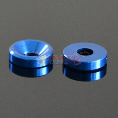 Team Solar Blue Countersunk Washer M2.5 (4)